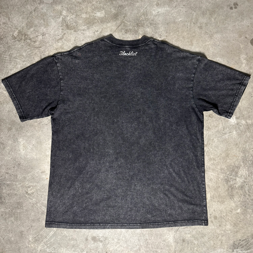 Baseline Acid-Wash Tee — Black