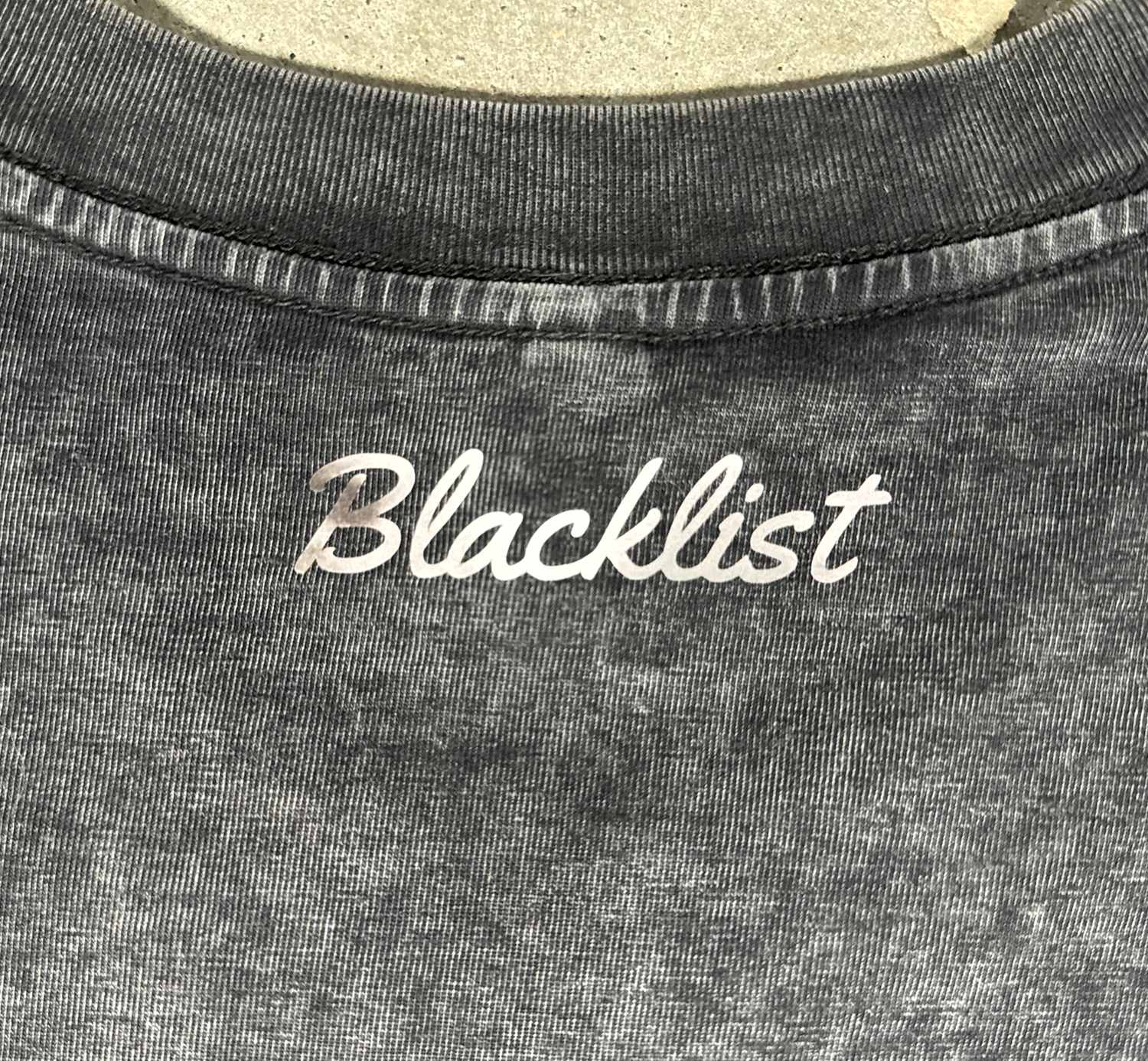 Baseline Acid-Wash Tee — Black