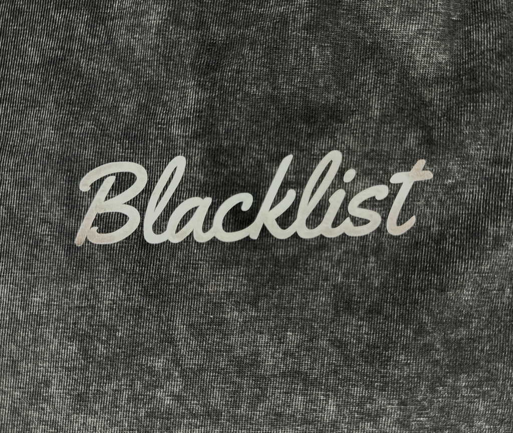 Baseline Acid-Wash Tee — Black