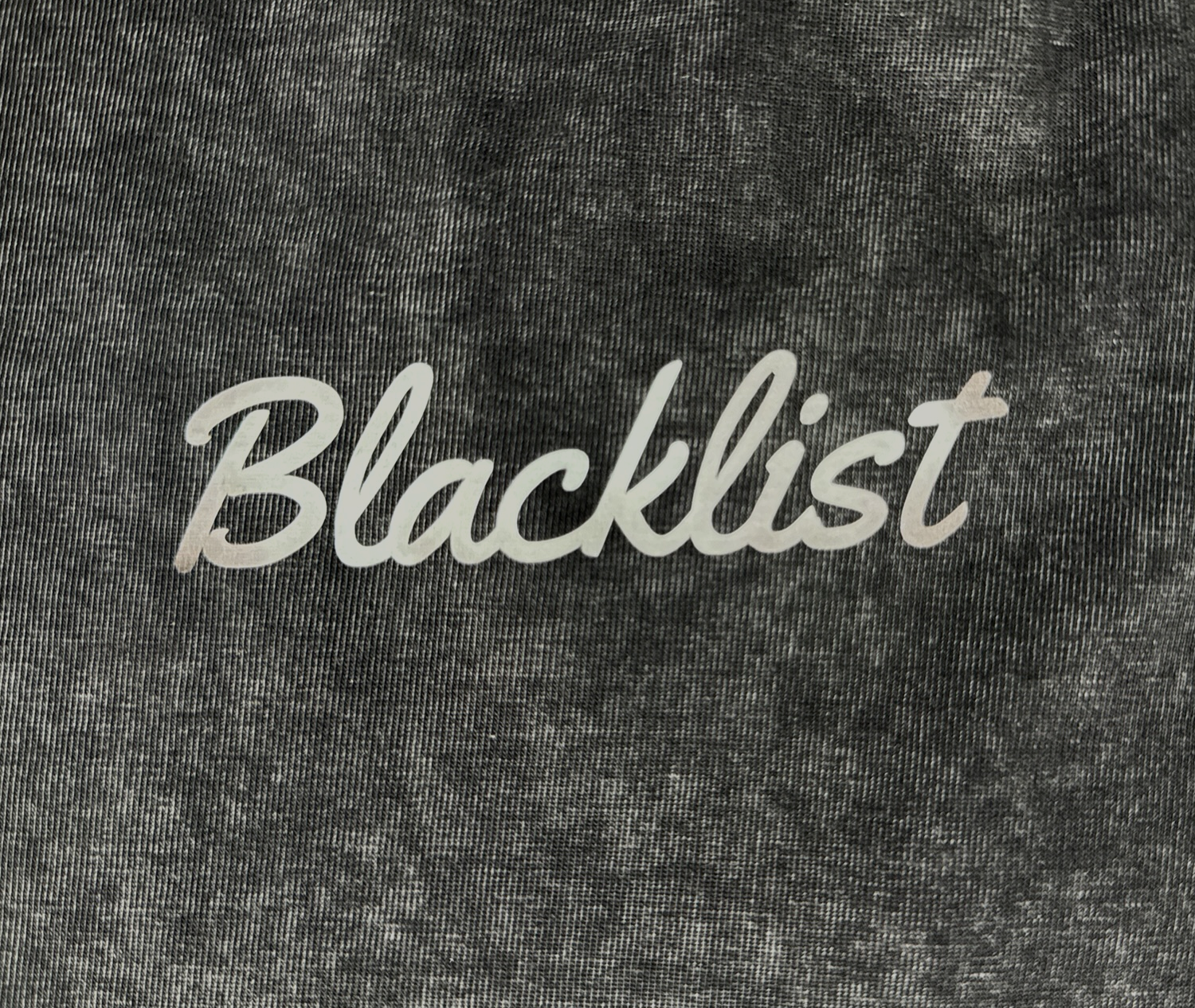 Baseline Acid-Wash Tee — Black