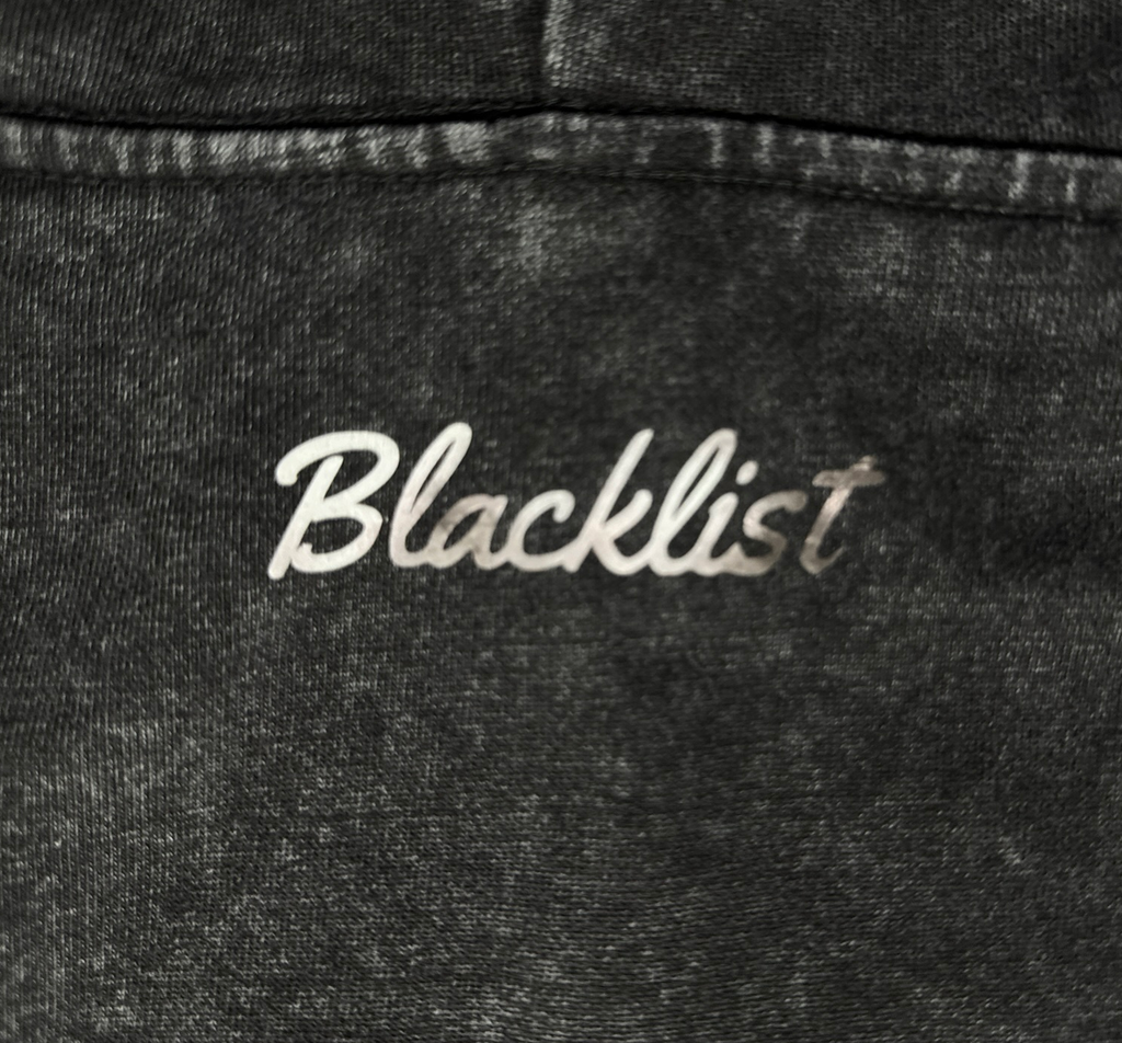 Baseline Acid-Wash Hoodie — Black