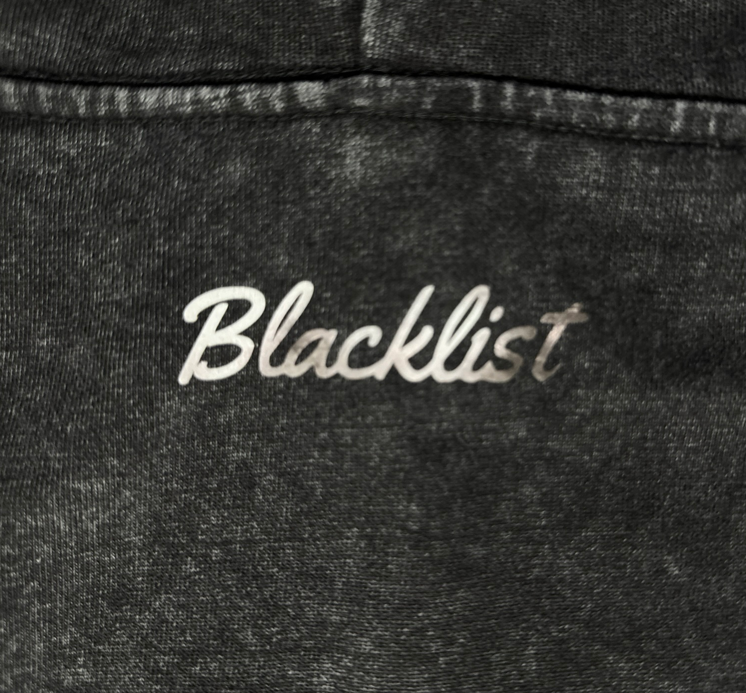 Baseline Acid-Wash Hoodie — Black