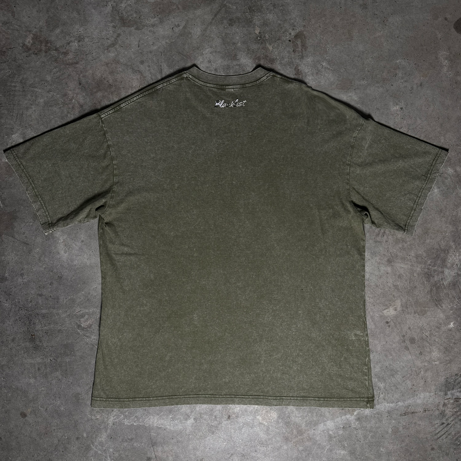 Baseline Acid-Wash Tee — Olive