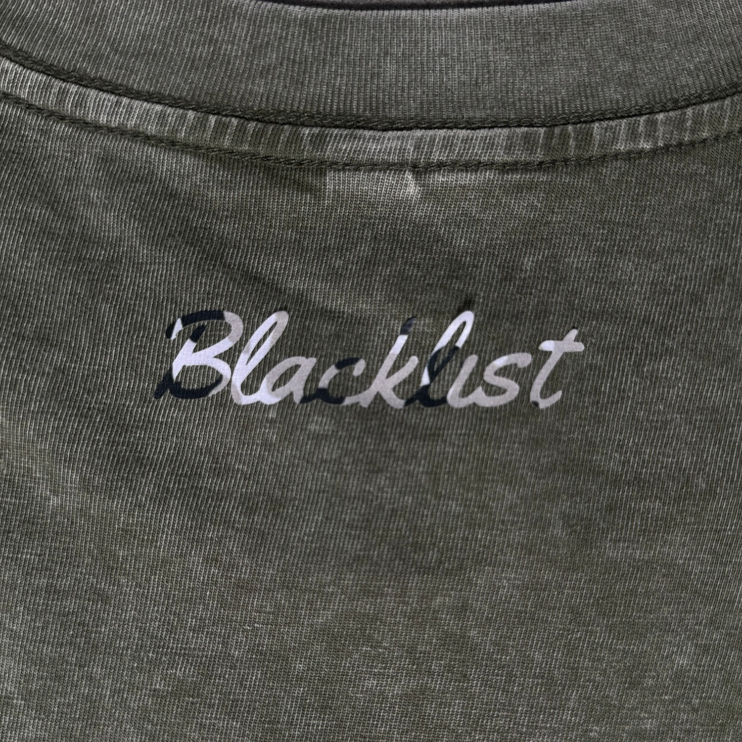 Baseline Acid-Wash Tee — Olive